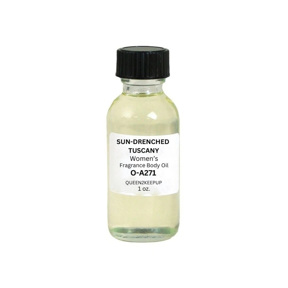 Sun-Drenched Tuscany Women Body Oil All Natural Warm Floral Scent 1 oz